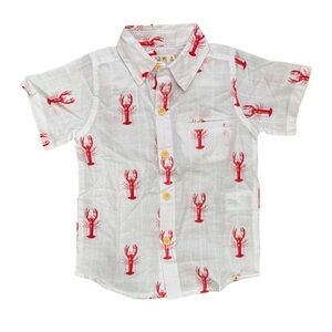 Me & Henry Lobster 100% Cotton Button Down Collared Shirt